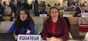 Mar&iacute;a Fernanda Espinosa, representante permanente de Ecuador ante la ONU en Ginebra.