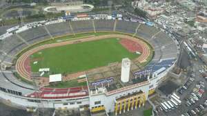 Vista a&eacute;rea del estadio Atahualpa. Foto: Tomada de Internet www.enquito.com.ec
