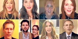 En el video aparecen actores como Jennifer Aniston y Kevin Bacon; adem&aacute;s, el presidente Barack Obama. Internet