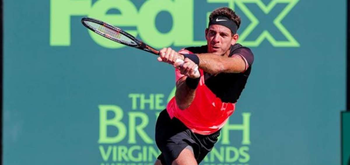 Del Potro aument&oacute; su racha victoriosa frente Krajinovic