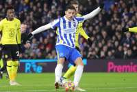 Moisés Caicedo cumplió su segundo partido como suplente en el Brighton