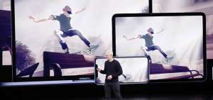 Tim Cook, CEO de Apple, presenta las innovaciones de los diferentes productos de la compa&ntilde;&iacute;a californiana.