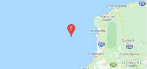 Un sismo de magnitud 4,16 se registr&oacute; a las 23:11 del martes 5 de noviembre del 2019,  a 58,50 kil&oacute;metros de la ciudad de Muisne, en Esmeraldas.