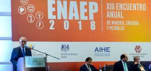 El ministro de Energ&iacute;a y Recursos Naturales no Renovables, Carlos P&eacute;rez,.particip&oacute; en el XIII Encuentro de Miner&iacute;a, Energ&iacute;a y Petr&oacute;leo, realizado en Quito.