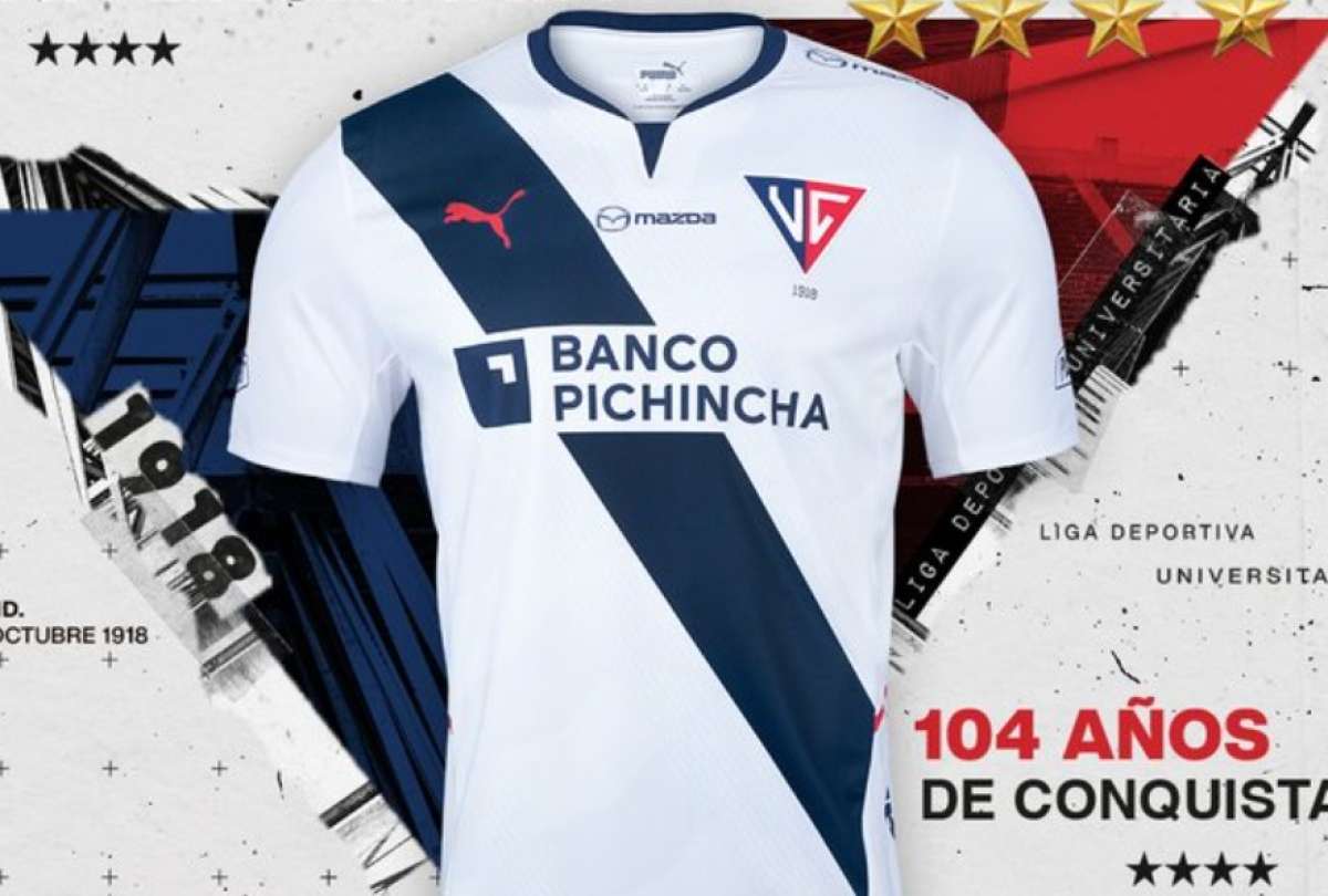 Liga de Quito presentó una camiseta conmemorativa por sus 104 años de vida institucional