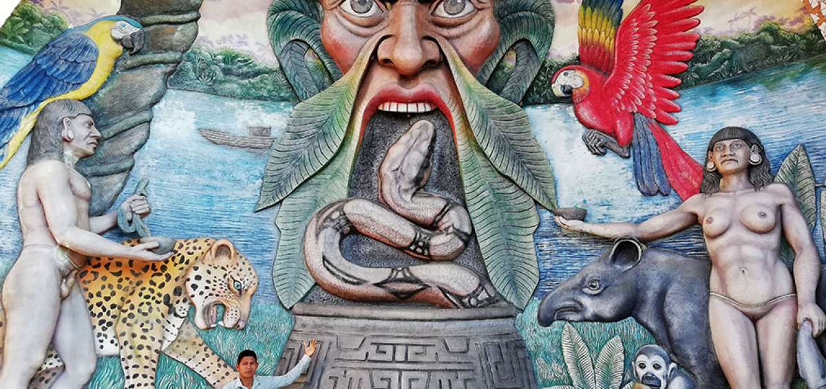Desde peque&ntilde;o, los padres de V&iacute;ctor le ense&ntilde;aron a amar y respetar la naturaleza, la cual se representa en un magn&iacute;fico mural que da la bienvenida a los turistas que llegan a Aguarico.