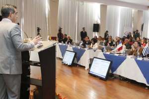Gustavo Jalkh particip&oacute; en la clausura del  Encuentro Internacional &lsquo;Nuevas realidades del derecho procesal&rsquo;, que se realiz&oacute; en Quito. Foto: Cortes&iacute;a