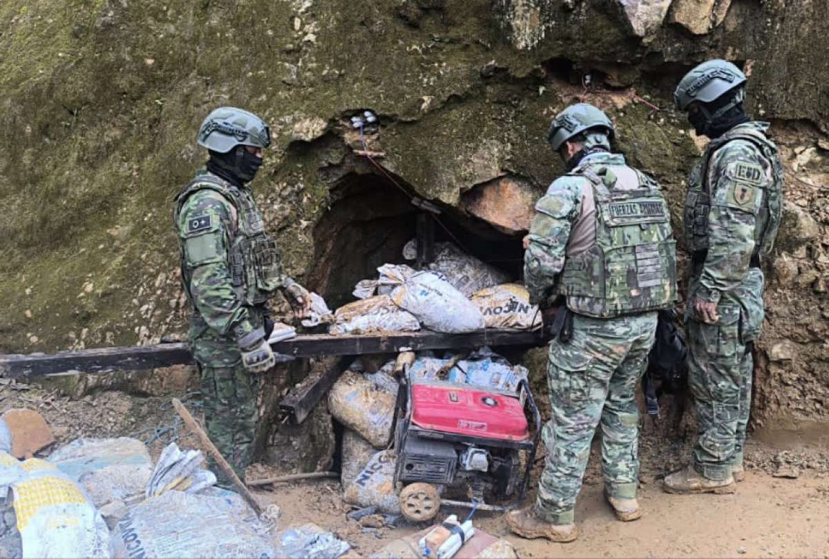 El Gobierno Nacional desmanteló 23 puntos de minería ilegal en Muyuyacu. 