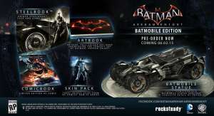 La edici&oacute;n especial tendr&aacute; en su interior, el libro de arte del juego, caja met&aacute;lica, un c&oacute;mic de Arkham Knight, tres nuevos trajes de la recopilaci&oacute;n de series de DC, New 52 y una estatua del Batmovil.