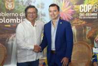 Presidente Noboa se reunió con Gustavo Petro en la Cop 16