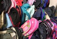 Mochilas y útiles escolares para 300 niños de Monte Sinaí