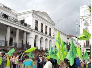Los simpatizantes de PAIS se&ntilde;alaron que defender&aacute;n la democracia. Foto: Tomada de la cuenta de Twitter de Hubel Onofre