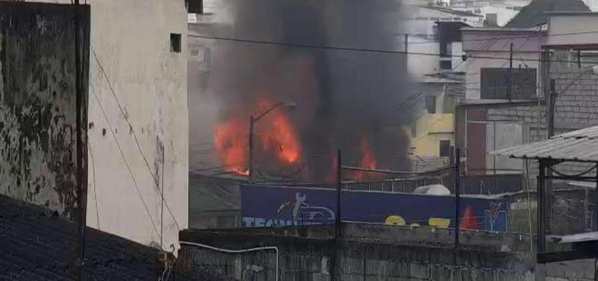 Incendio al sur de Guayaquil fue controlado