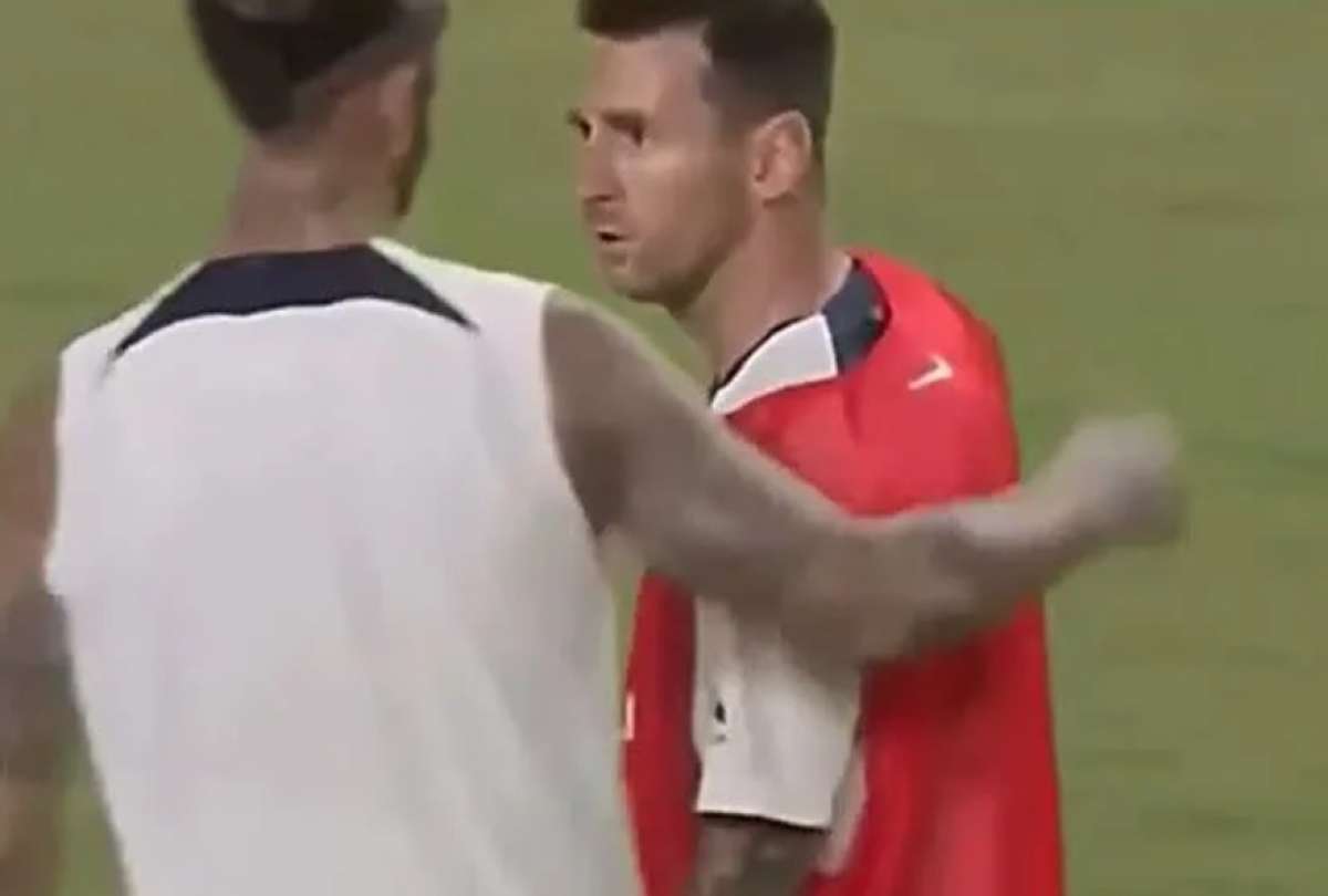 Lionel Messi y Sergio Ramos protagonizaron un encontrón en el entrenamiento del PSG
