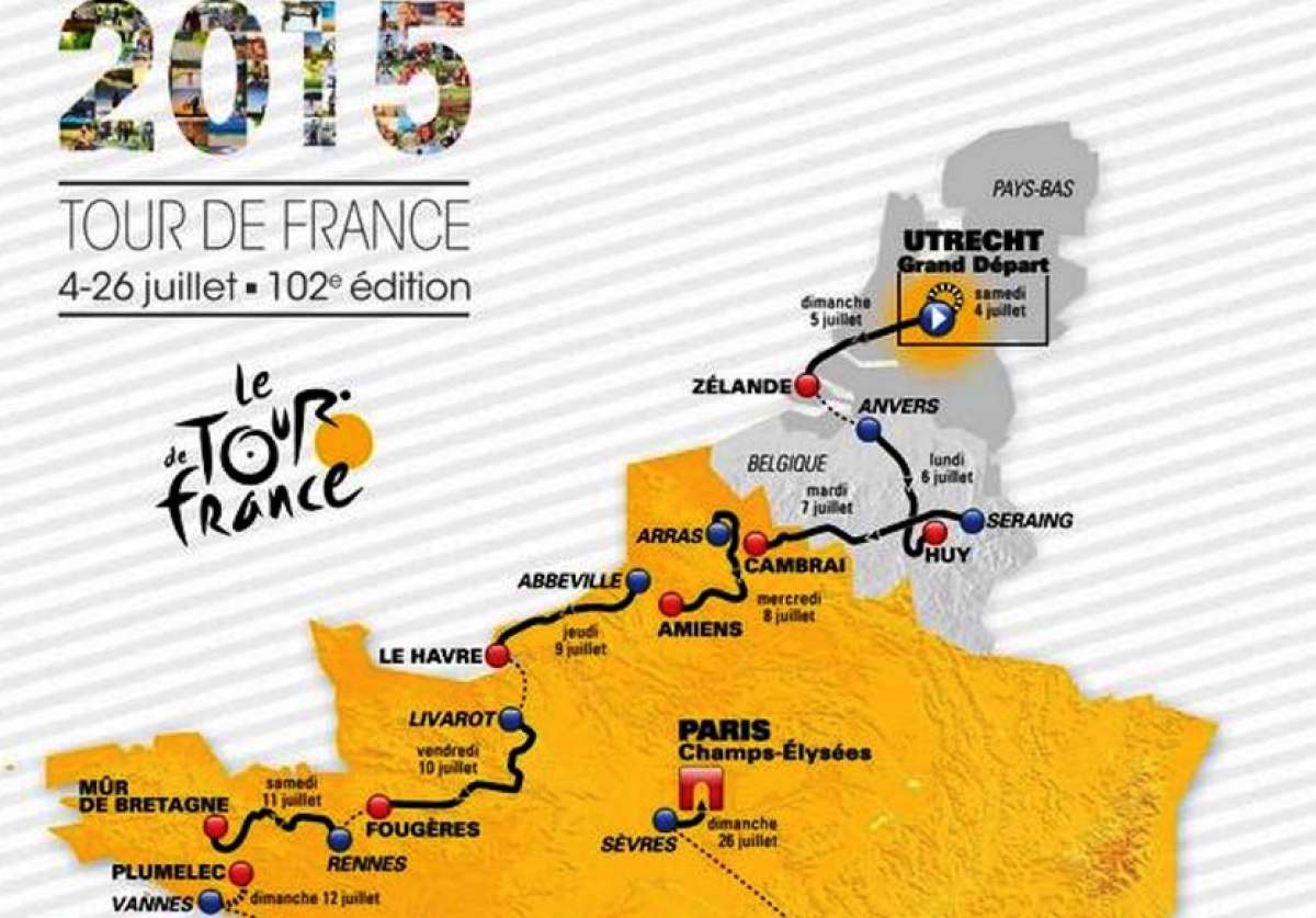 Este es el mapa del recorrido que tendr&aacute;n que hacer los ciclistas. Foto: Internet