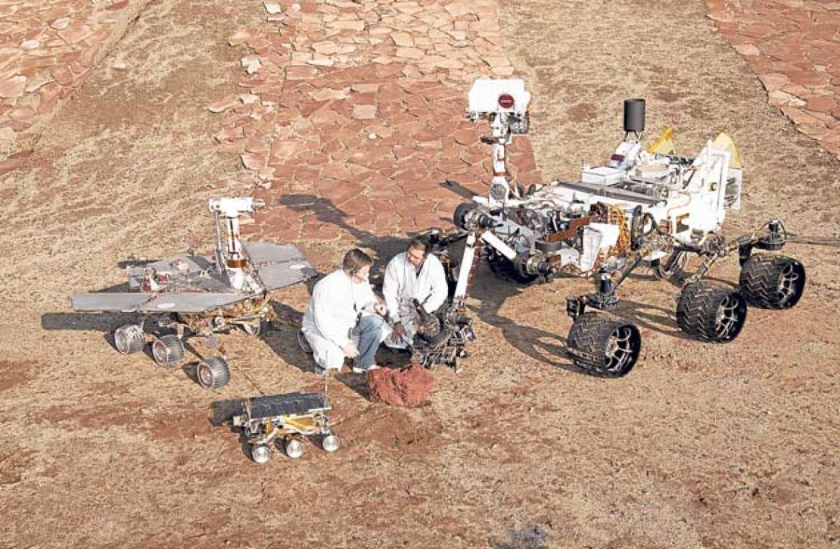 El robot explorador Curiosity es el equipo de avanzada de la investigaci&oacute;n cient&iacute;fica de los elementos que componen al planeta rojo. Foto: http://horizonteaparente.diariolibre.com/