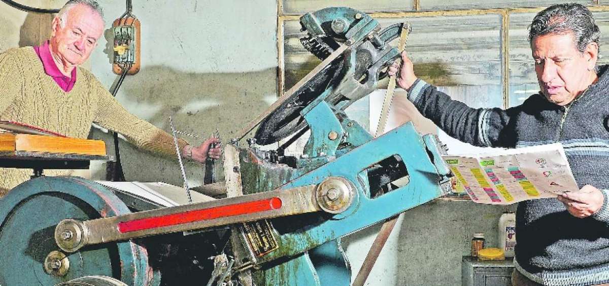 El arte de la imprenta se exhibe en un taller