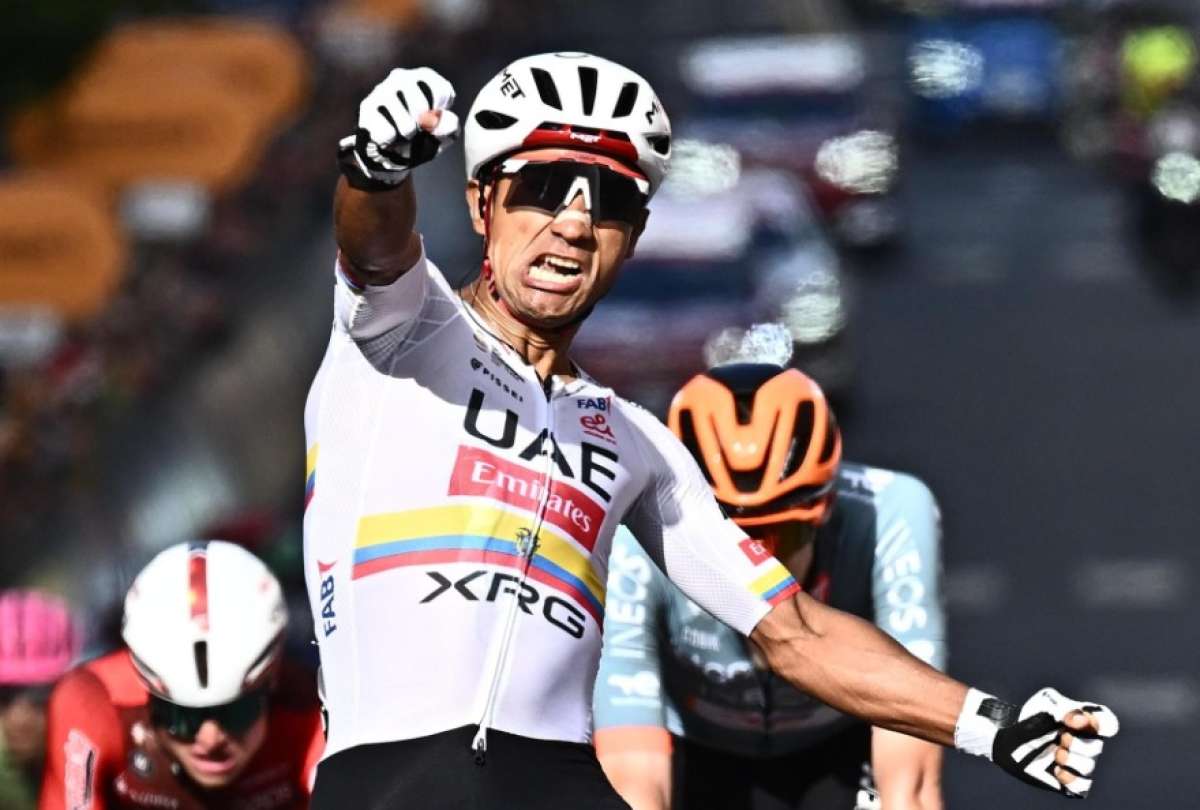 Fotograf&iacute;a del pasado 12 de mayo, en la que puede verse al ciclista ecuatoriano Jhonatan Narv&aacute;ez