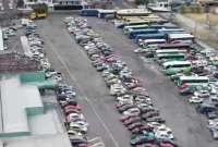 Los vehículos retenidos en Quito serán llevados al sector El Beaterio