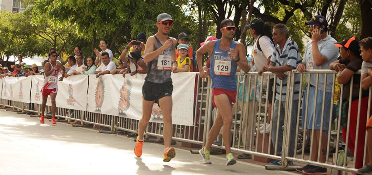 Gracias a la invitaci&oacute;n de la Organizaci&oacute;n Deportiva Panamericana, el marchista ecuatoriano Mauricio Arteaga (i) participar&aacute; en Lima 2019.