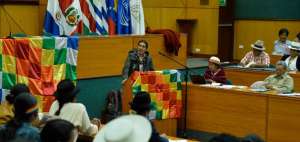 Carlos P&eacute;rez Guartambel se pronunci&oacute; a los presentes en el congreso.