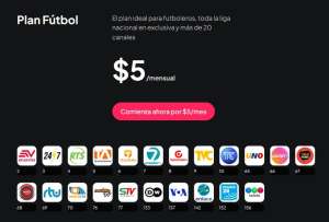 Los planes para ver el fútbol nacional arrancarían desde los USD 5.
