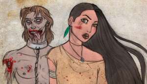 Pocahontas y su amado John, seg&uacute;n Kasami Sensei.