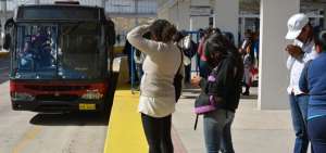 "Hoy no circula" aument&oacute; un 3,1% los pasajeros en el transporte municipal