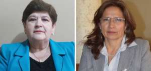 Bertha Le&oacute;n Ter&aacute;n y Nelly Guevara, docentes de Biolog&iacute;a de la Unidad Educativa Ibarra