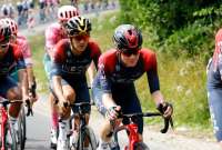 Carapaz subió un puesto en la clasificatoria general del Tour de Polonia