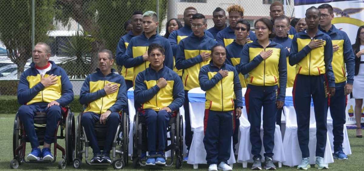La delegaci&oacute;n ecuatoriana est&aacute; formada por 28 deportistas. Sebasti&aacute;n Rosero, Diego Ar&eacute;valo, Richard Jerez y &Eacute;rick S&aacute;nchez ser&aacute;n los gu&iacute;as.