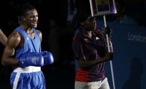 G&oacute;ngora, durante su ingreso al cuadril&aacute;tero en las Olimpiadas de Londres 2012. Foto: Archivo