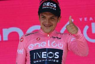 Richard Carapaz y sus declaraciones a la prensa en el Giro de Italia