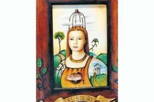 Sobre &lsquo;El Sue&ntilde;o&rsquo;.- Es una de las obras que presentar&aacute;   el artista Nelson Faycan en la Casa de la Cultura.