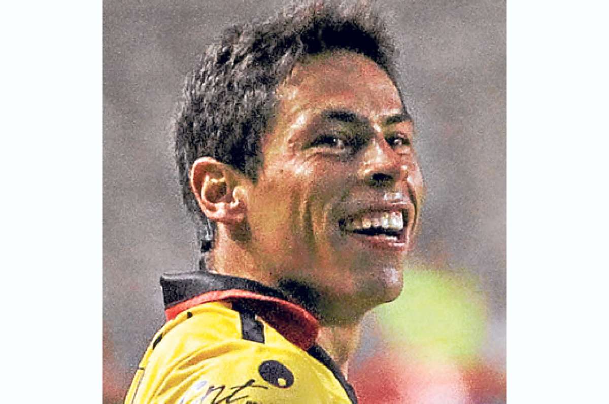  Mat&iacute;as Oyola, volante del Barcelona.