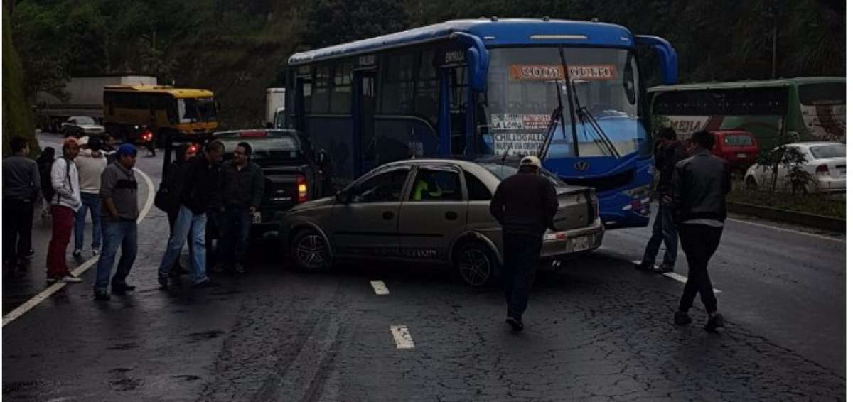 Dos accidentes de tr&aacute;nsito esta ma&ntilde;ana en Quito