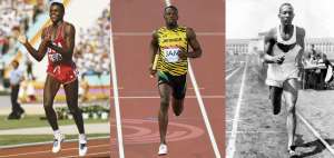 La carrera en la que compiten Usain Bolt, Carl Lewis y Jesse Owens
