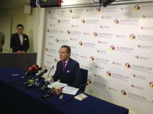 Carlos Ochoa, superintendente de la Supercom, se&ntilde;al&oacute; que se analizan reformas en los montos de las sanciones. Foto: Mar&iacute;a Elena Vaca/ EL TEL&Eacute;GRAFO 