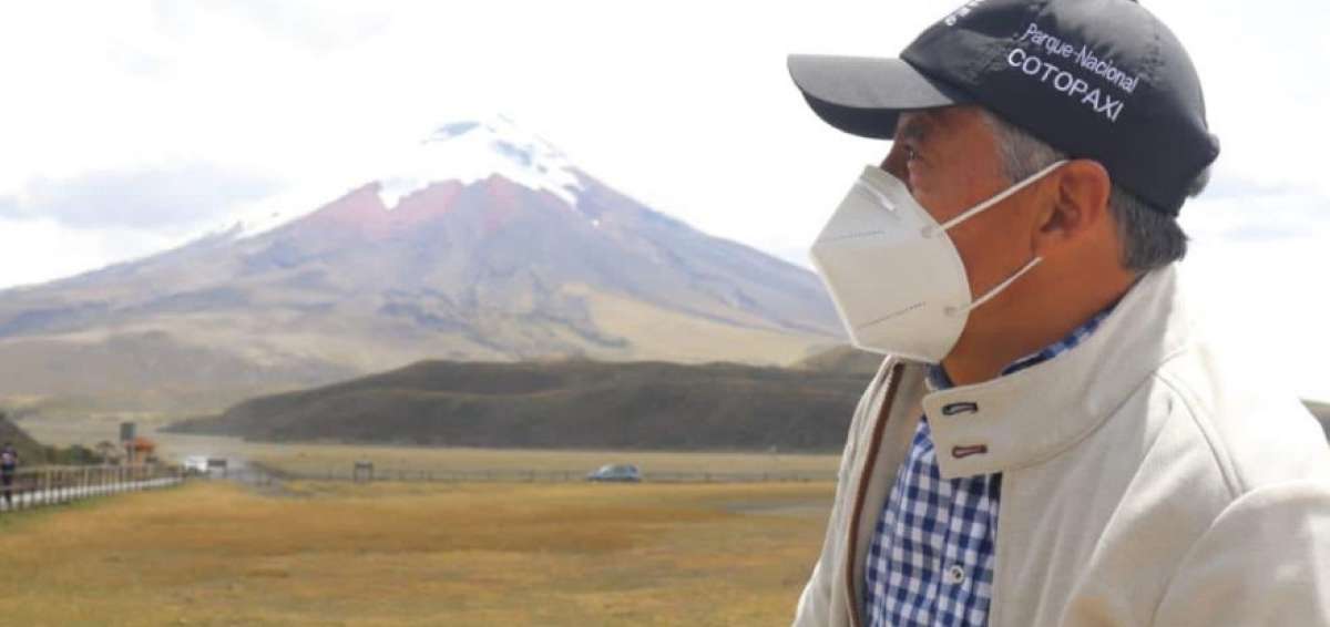 Iv&aacute;n Vallejo es el padrino del Parque Nacional Cotopaxi