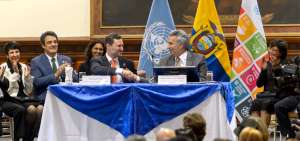 Al mediod&iacute;a el Jefe de Estado, Len&iacute;n Moreno, asisti&oacute; a la conmemoraci&oacute;n de los 72 a&ntilde;os de la ONU.