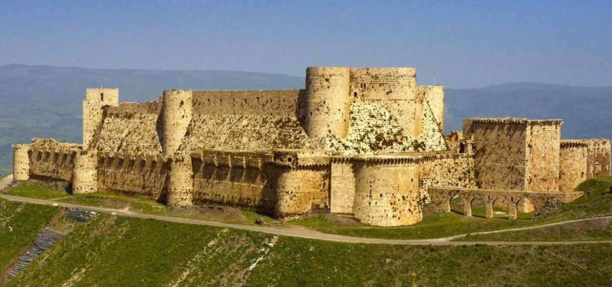 Entre los sitios ya digitalizados figura el Krak de los Caballeros, un castillo de los cruzados en Damasco.