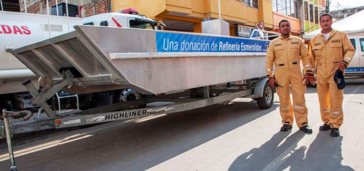 Los bomberos recibieron 2 lanchas