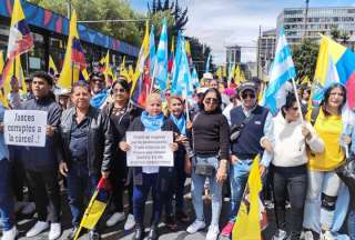 Cierres viales se registran en Quito por la marcha pacífica hacia la Corte Constitucional. 