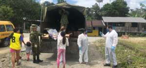 Fuerzas Armadas apoyan la distribuci&oacute;n de ayuda humanitaria