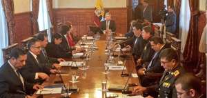 El Gobierno confirm&oacute; que el audio "filtrado" corresponde a la sesi&oacute;n 20 del Cosepe que se celebr&oacute; el 17 de abril de este a&ntilde;o, d&iacute;as despu&eacute;s de conocer el asesinato de los periodistas de diario El Comercio.