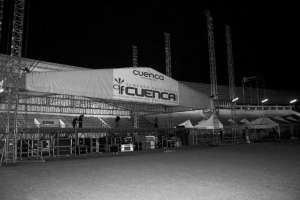 As&iacute; luc&iacute;a el escenario del QuitoFest. Foto: Radio Cocoa.