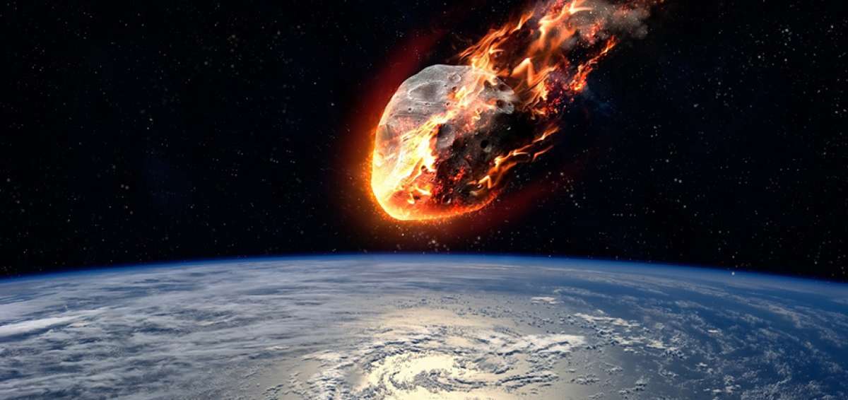 Una simulaci&oacute;n hecha por computadora muestra la ca&iacute;da de un asteroide en la Tierra ocurrida hace miles de millones de a&ntilde;os.