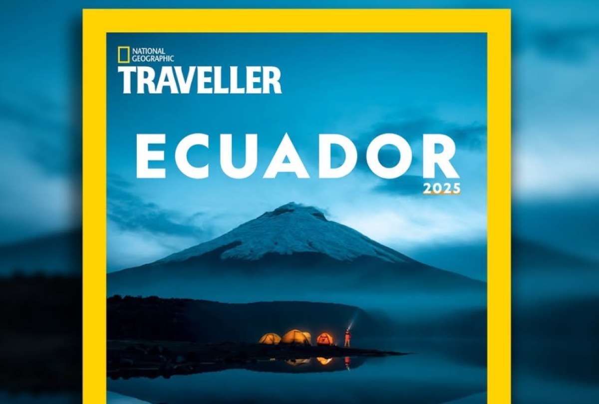 El volcán Cotopaxi salió en la portada del National Geographic Traveller.
