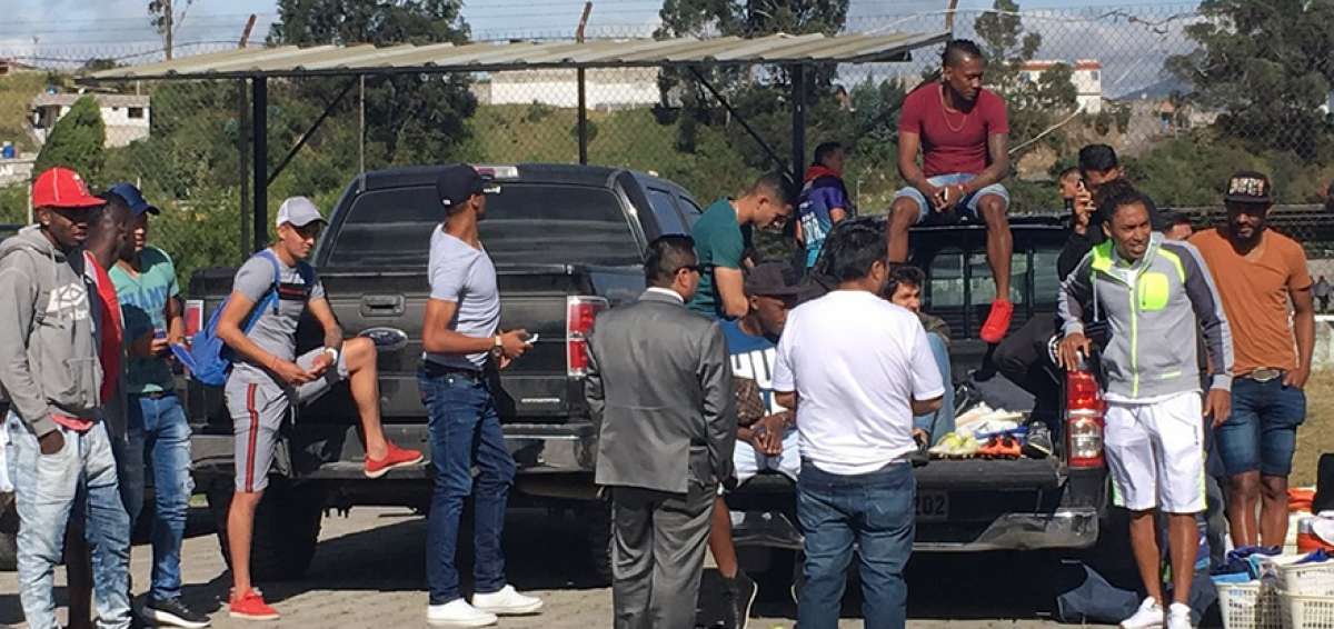 Los jugadores del elenco principal del club sangolquile&ntilde;o llegaron ayer al sitio de pr&aacute;ctica, pero no entrenaron. 