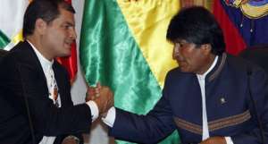 El presidente Rafael Correa mantendr&aacute; una reuni&oacute;n bilateral con el presidente Evo Morales. Foto: Cortes&iacute;a de El Ciudadano. 
